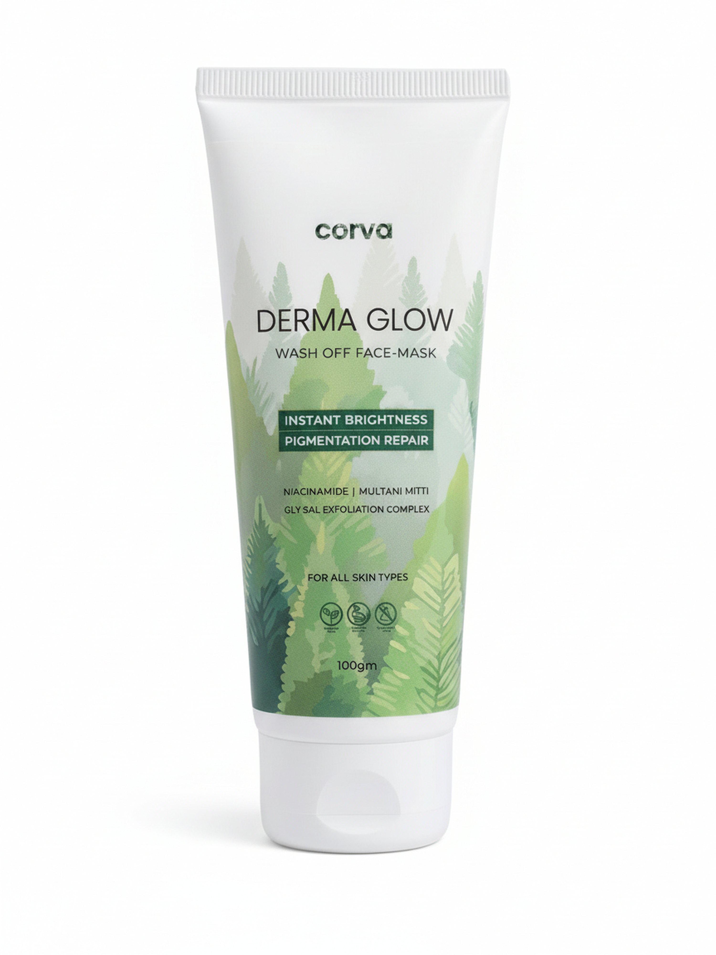 Corva Derma Glow Wash Off Face Mask