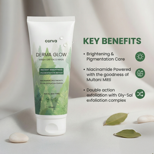 Corva Derma Glow Wash Off Face Mask