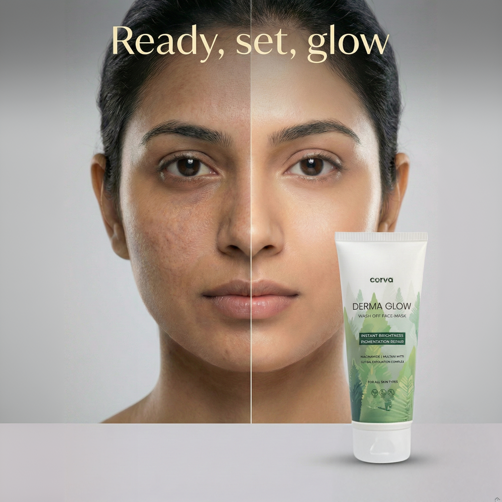 Corva Derma Glow Wash Off Face Mask